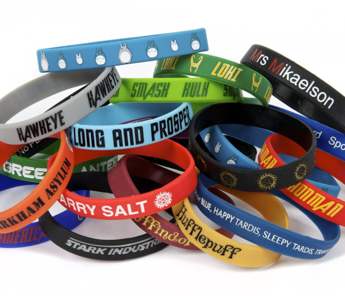 variety of wristbands